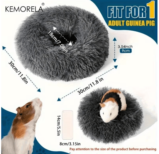 Ultra Soft Plush Small Pet Nest Cozy Warm Hamster Sleeping Bed with Non Slip Base
