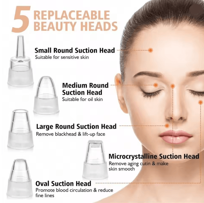 ClearGlow Facial Pore Cleaner Blackhead Remover Vacuum Kit