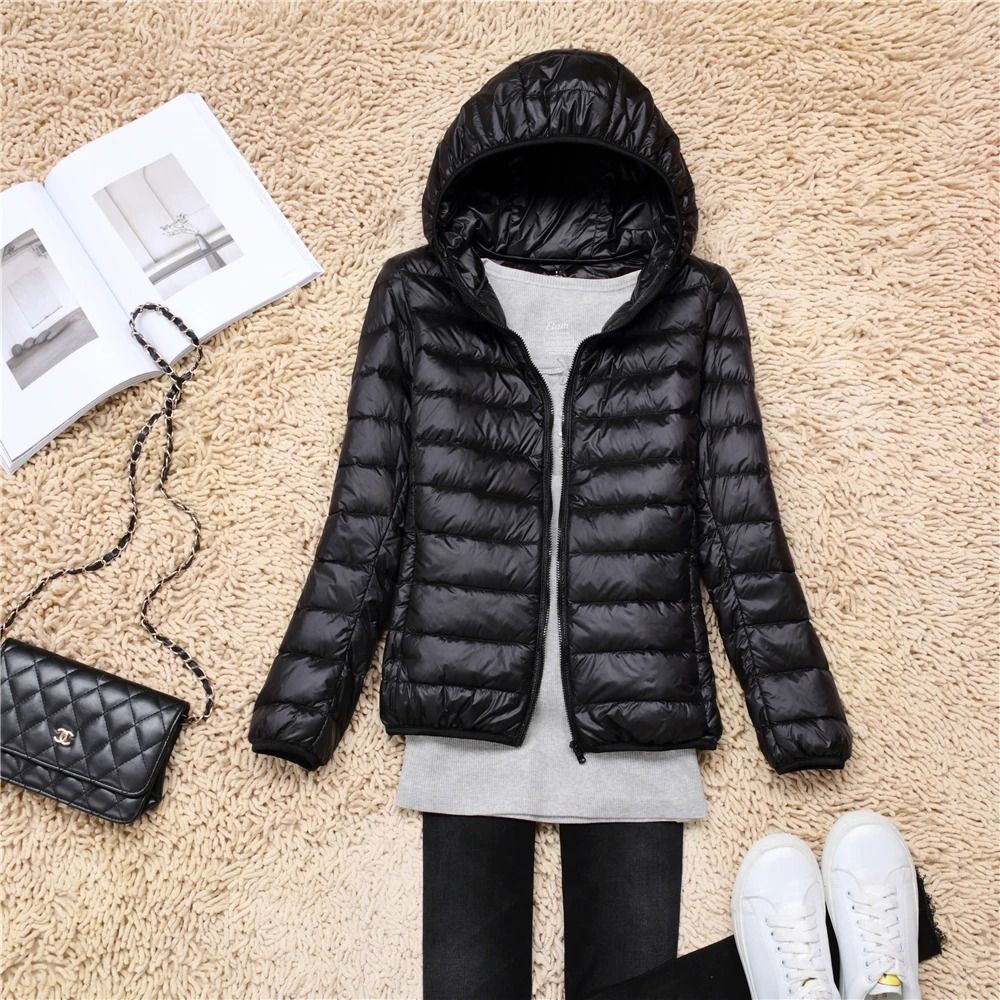 Ultra Lightweight Packable Hooded Puffer Jacket