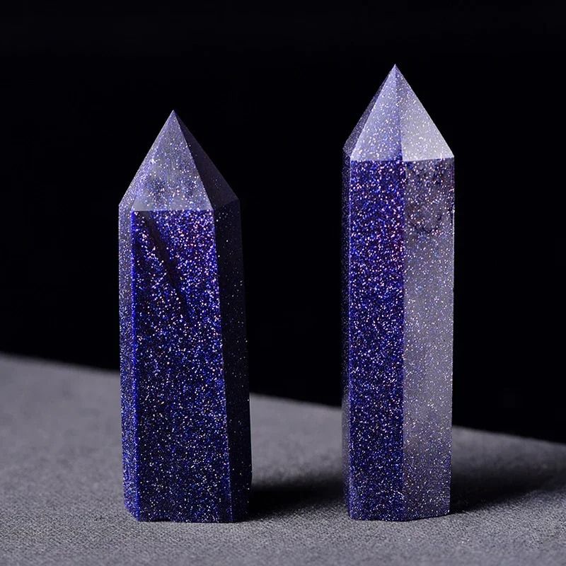 Natural Rose Quartz and Amethyst Crystal Wand Point