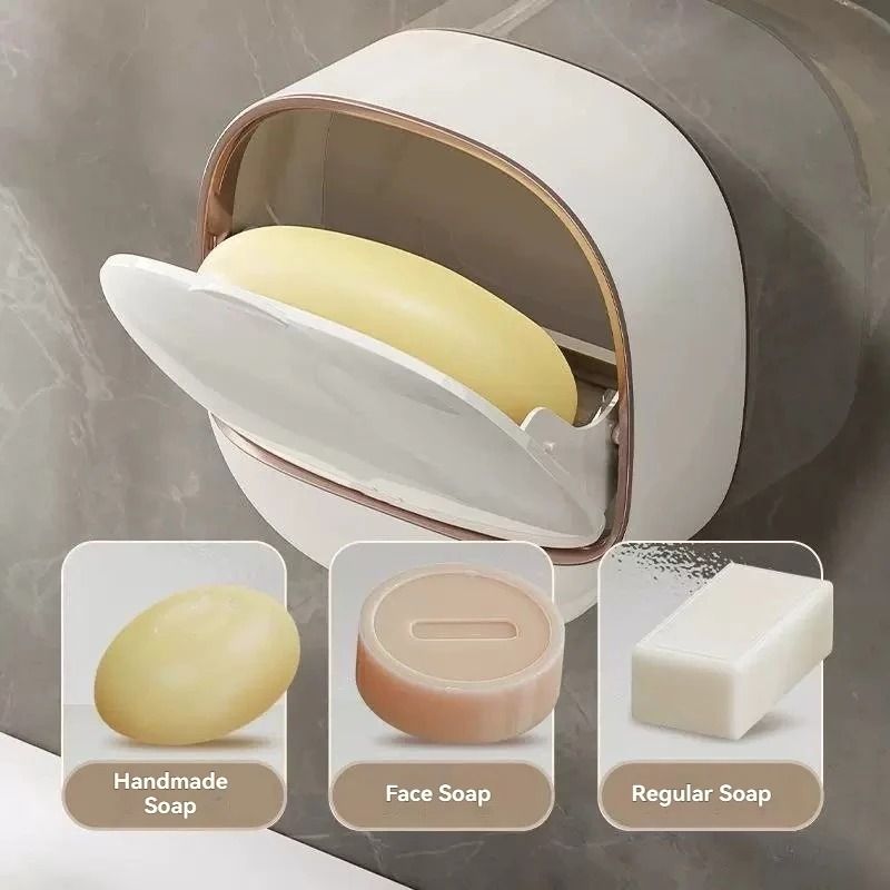 Waterproof Soap Box Hanging Shower Soap Holder with Drainage