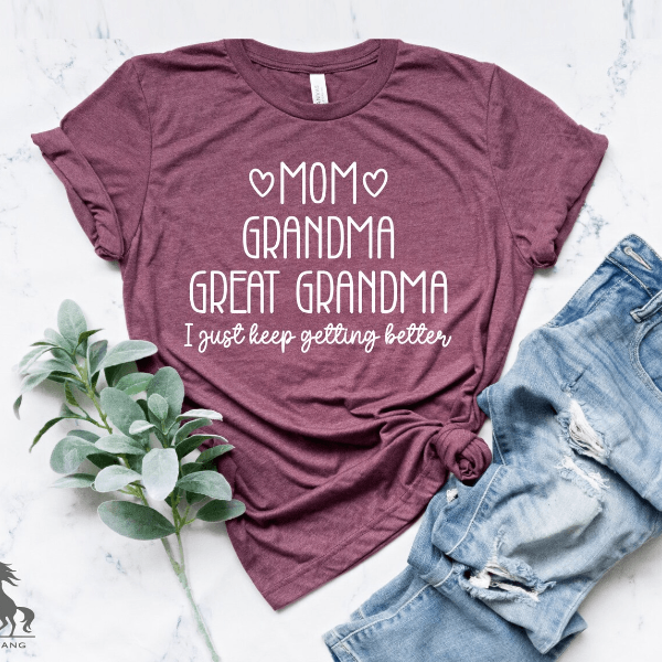 Mom Grandma Great Grandma Shirt Meaningful Family Milestone Gift Tee