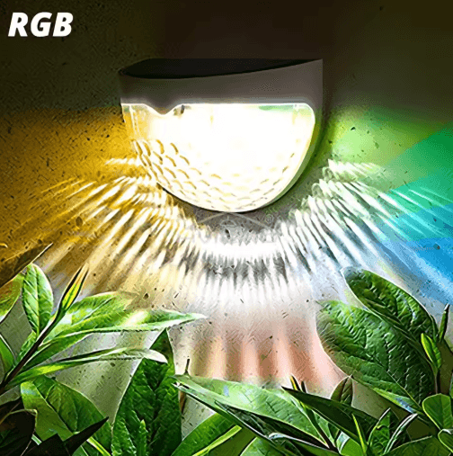 6LED Half-Round Solar Step & Fence Lights – Waterproof Outdoor Garden Wall Lamps