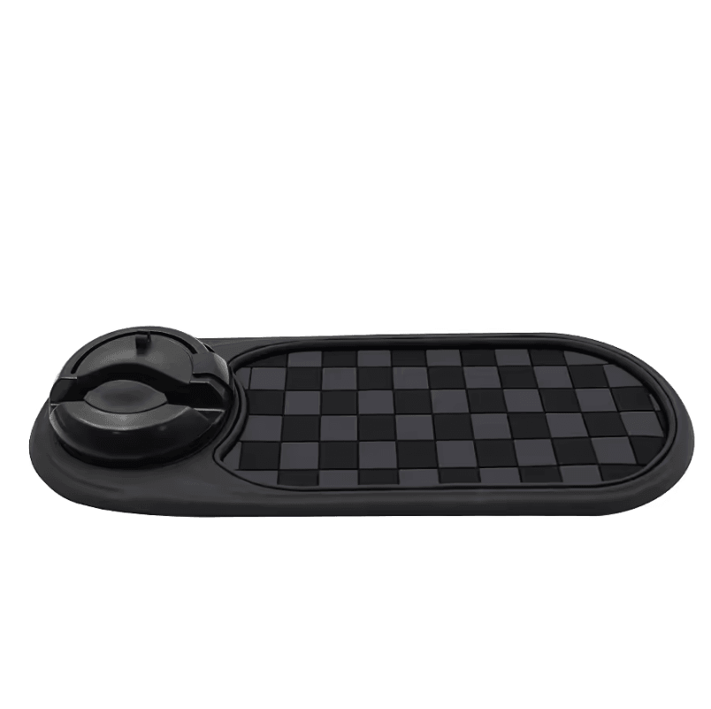 3-in-1 Dashboard Phone Holder – Anti-Slip Car Phone Mount with 360 Degree Rotation and Non-Slip Adhesive Mat