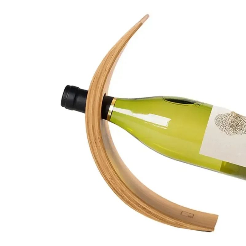Bamboo Wine Bottle Balance Stand