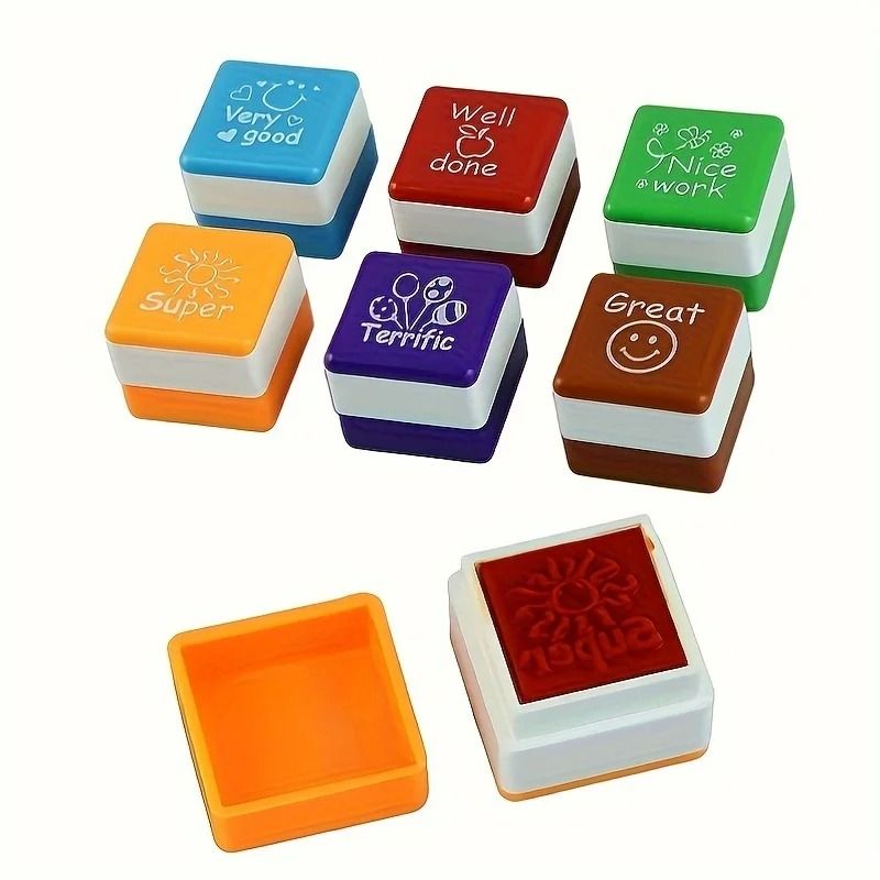 Teacher Praise and Encouragement Stamp Set 6 Piece