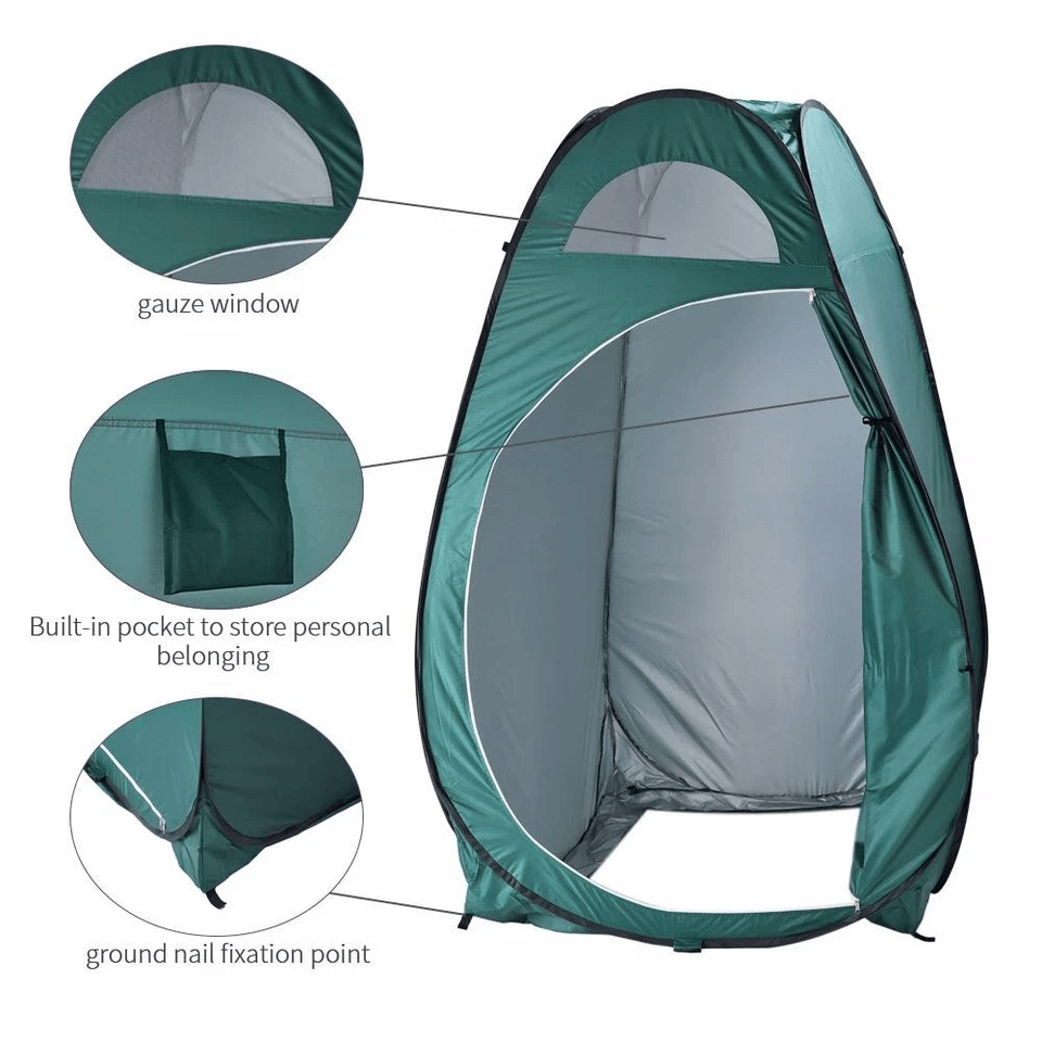 Portable Pop Up Toilet & Shower Tent, Outdoor Changing Room Shelter