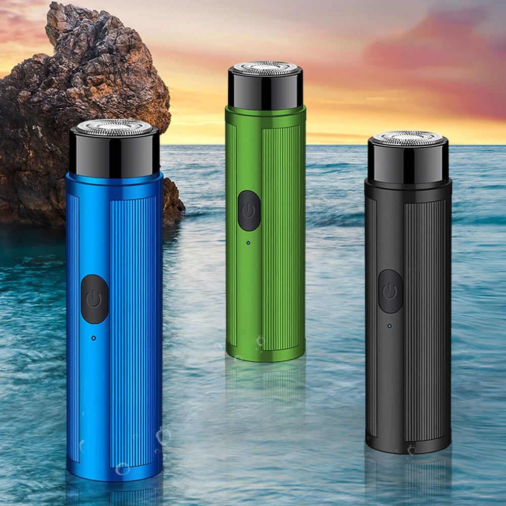 Portable Mini Electric Shaver for Men, USB Rechargeable Razor & Epilator, Compact Shaving Tool for Car, Travel, and Home