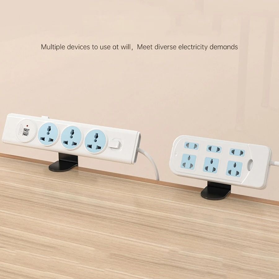 Under Desk Power Strip Holder and Cable Management Tray