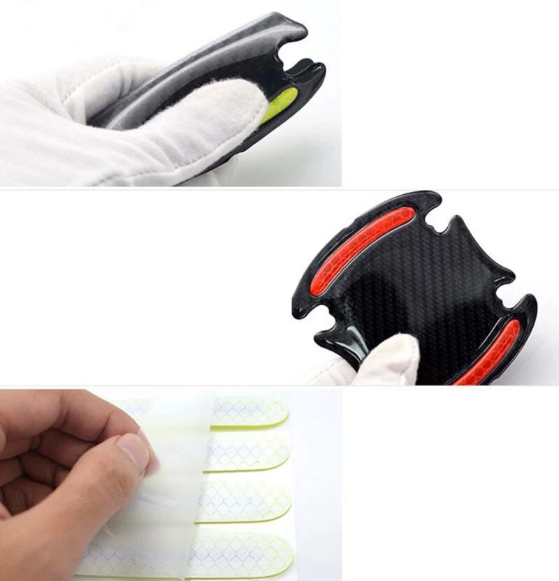Universal Car Door Handle Protector Film Stickers, Scratch-Resistant for Tata Aria, Bolt, Indica, Nexon, Tiago, Tigor