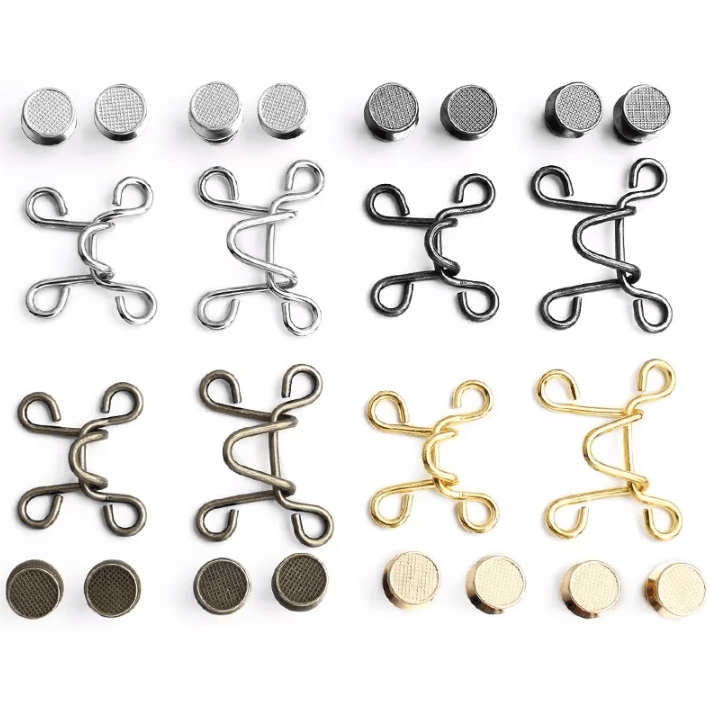 Adjustable Waist Button Extenders Set – No-Sew Jeans Waist Adjuster for Instant Fit