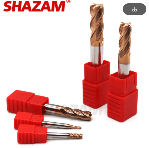SHAZAM HRC55 Alloy-Coated Tungsten Steel CNC End Mill Set