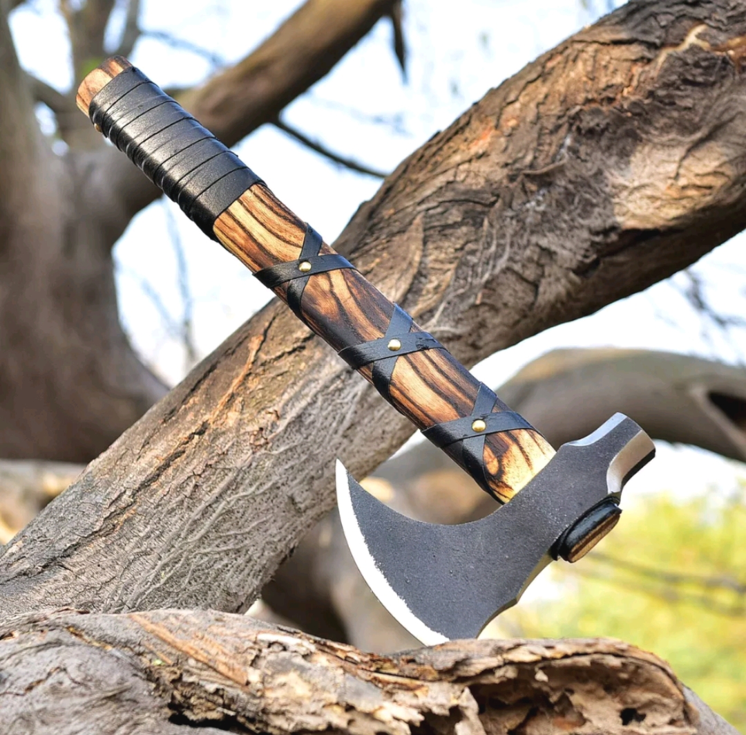 Handmade Steel Tomahawk Axe Throwing Viking Hunting Axe