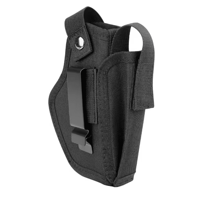 Universal Concealed Carry Gun Holster with Bullet Clip Belt Mount