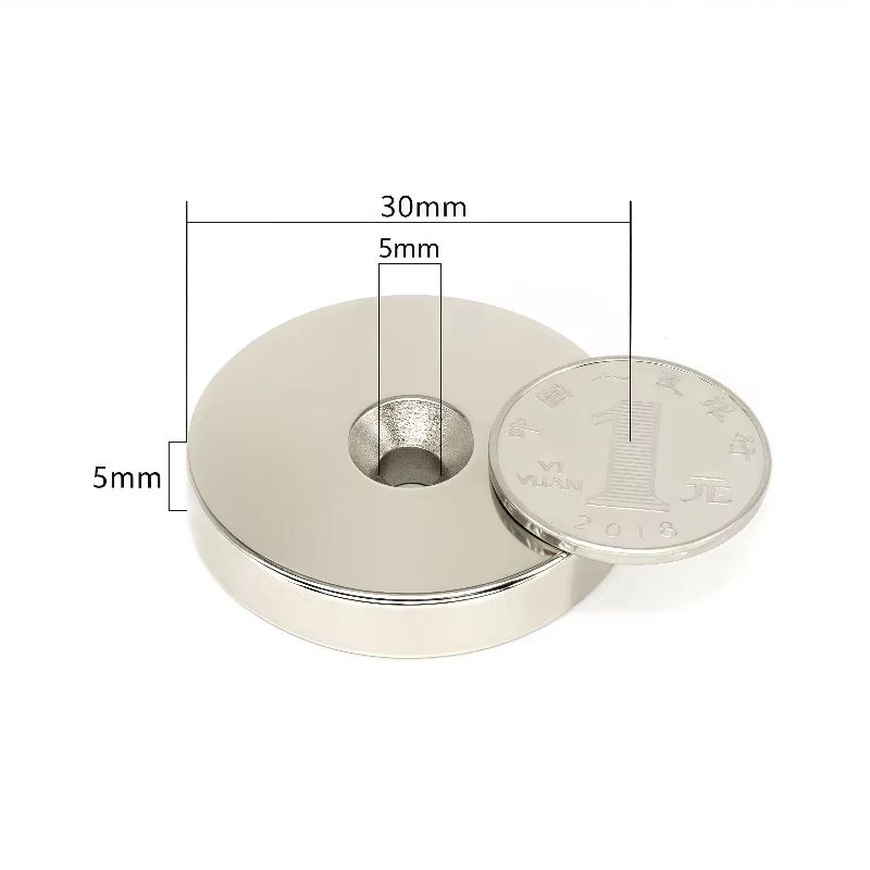 N52 Countersunk Neodymium Magnet 30mm Heavy Duty Screw Mount Disc (20PCS Set)