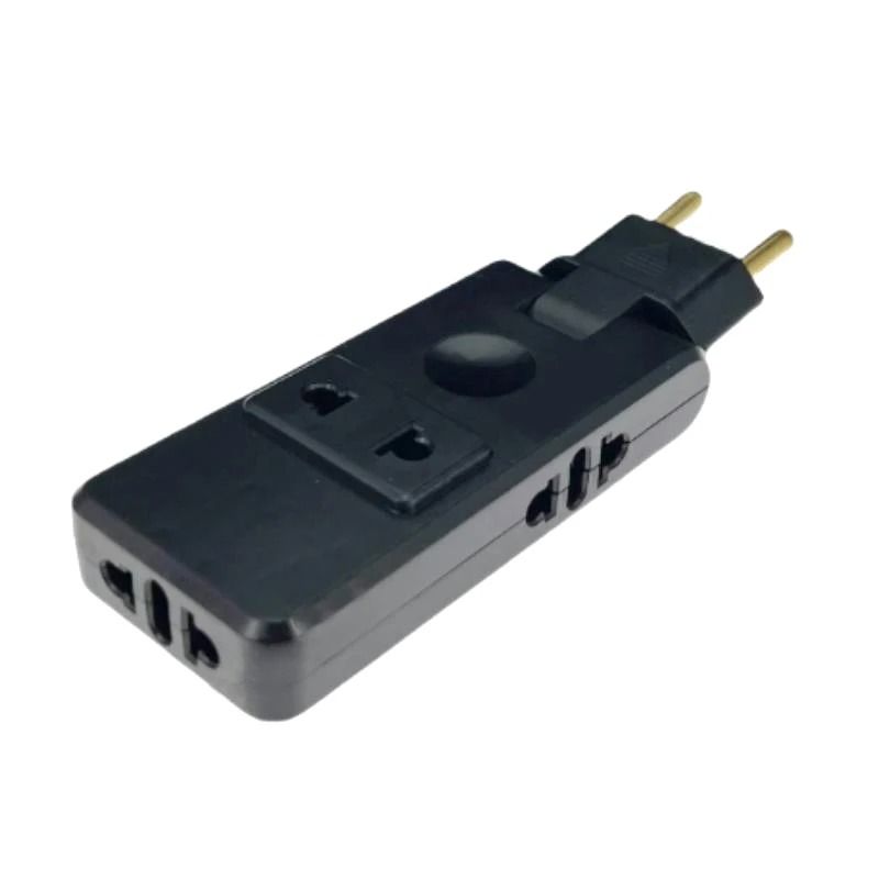 4 in 1 EU Plug Adapter 180 Degree Rotating Wall Outlet Extension Socket