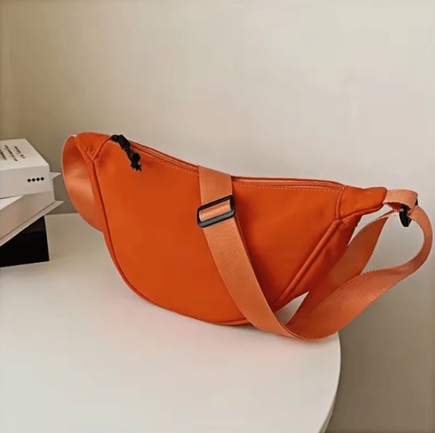 Casual Solid Color Nylon Large Capacity Womens Shoulder and Crossbody Bag