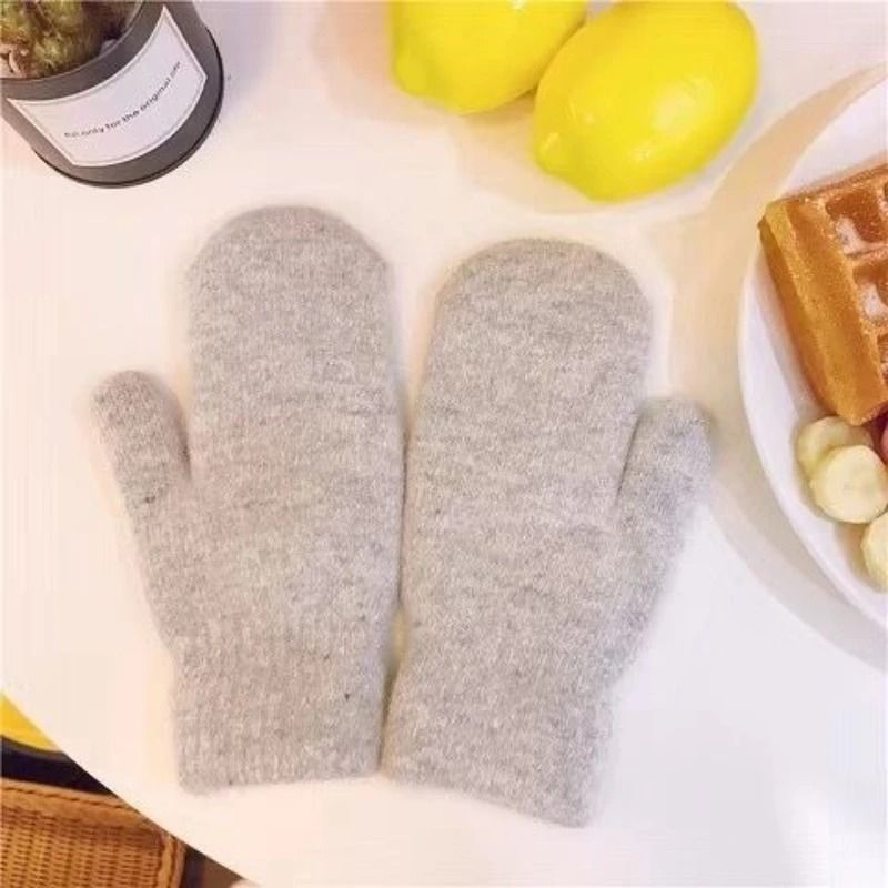 Cute Womens Winter Gloves Velvet Lined Thick Warm Cycling Gloves