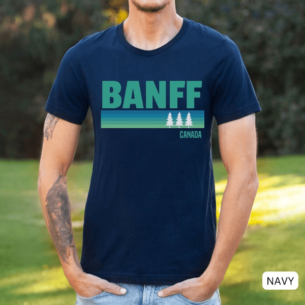 Banff National Park Shirt Comfort Colors Mountain Hiking Travel Tee