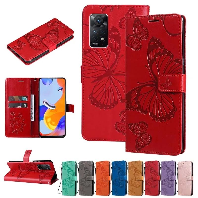 Leather Flip Wallet Phone Case with Card Holder