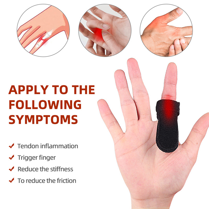 Adjustable Trigger Finger Splint Pain Relief Brace with Aluminum Support Straightener for Arthritis and Injury Recovery