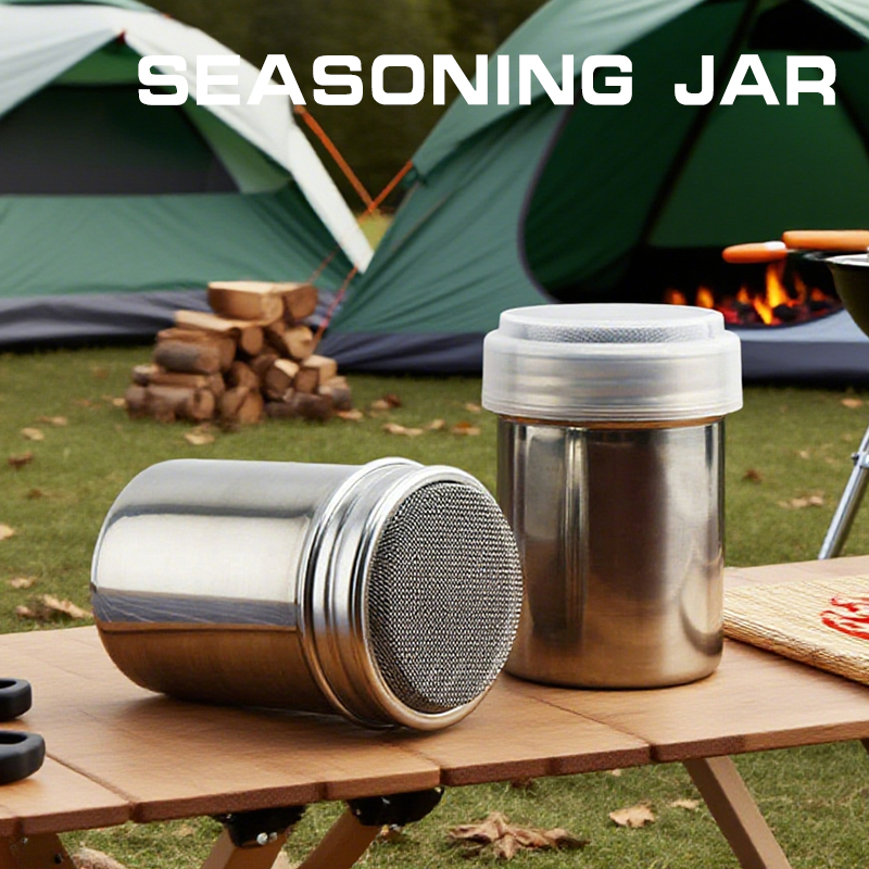 Stainless Steel Sprinkle Powder Icing Sugar Duster Shaker Tool for Flour, Cocoa, Chocolate, and Spices
