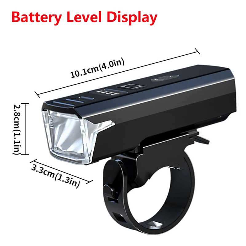 3000 Lumen Bicycle Headlight with USB Charging and Power Bank Function