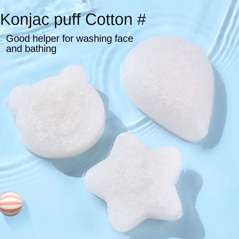 Gentle Konjac Baby Bath Sponge Soft Natural Infant Wash Sponge