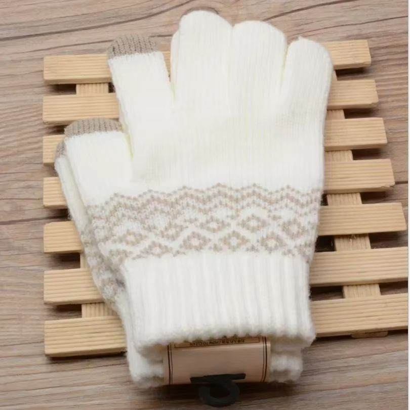 CozyTouch Winter Touch Screen Gloves – Unisex Warm Knit Full-Finger Mittens