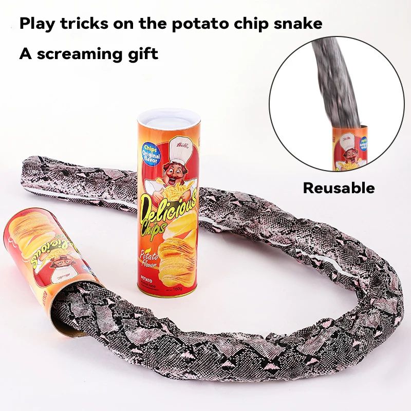 Snake Surprise Gag Toy Pop-Out Prank Can (Magic Trick Party Joke)
