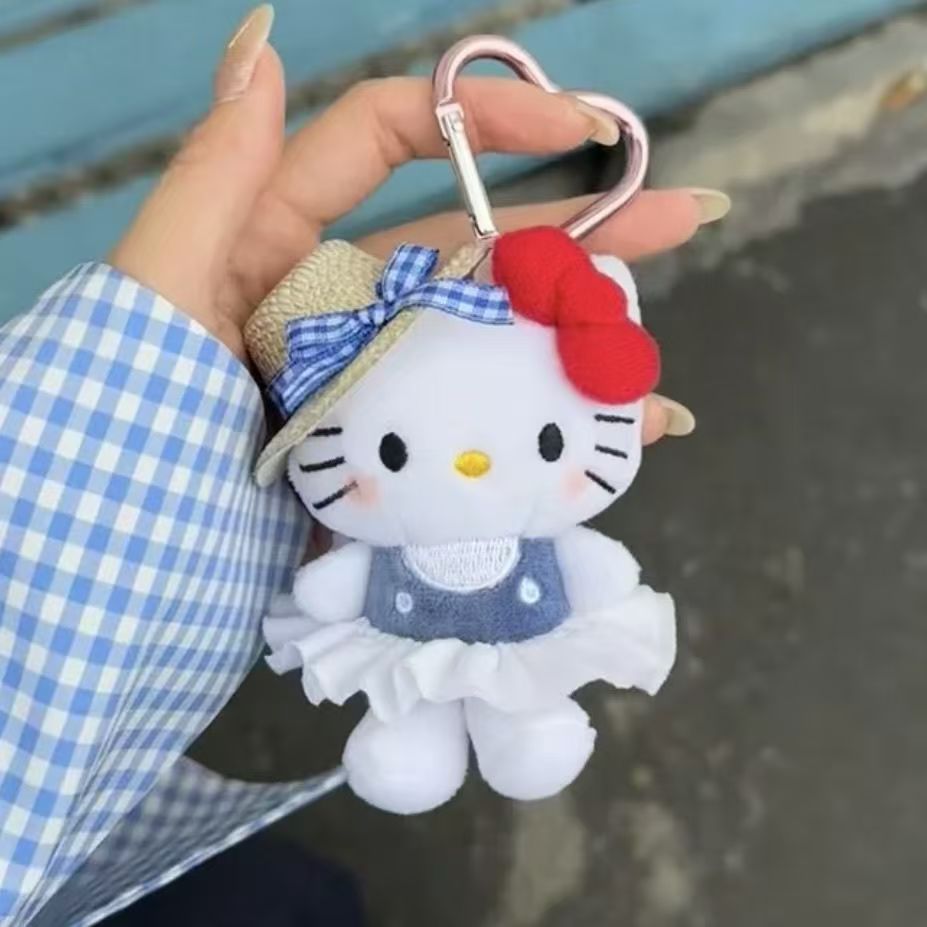 Hello Kitty Keychain Sunglasses Plush Backpack Charm Gift