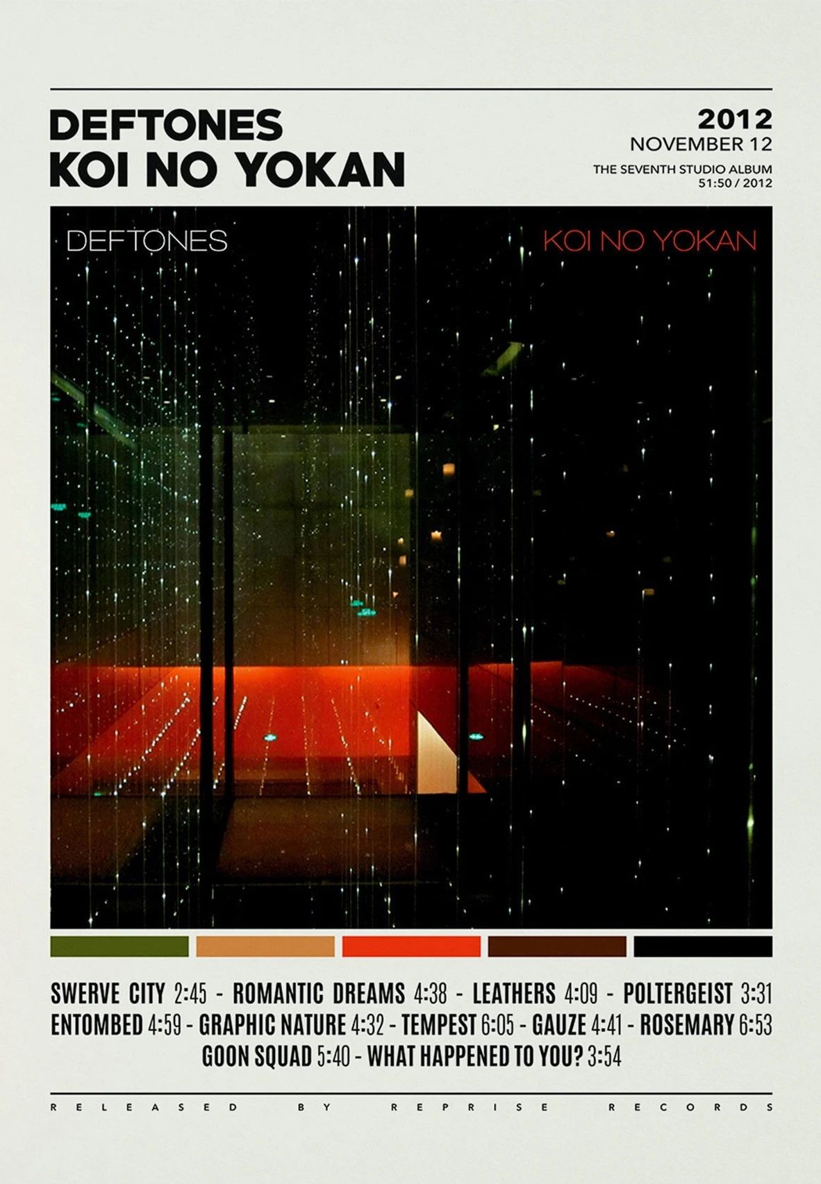 Deftones Album Cover Canvas Wall Art – Around the Fur Music Band Poster Print