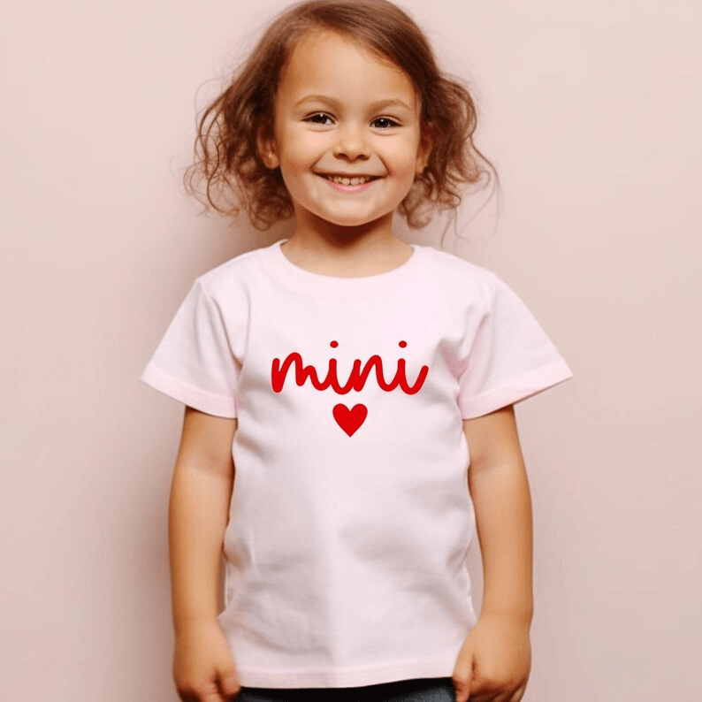 Mama Mini Valentines Day Shirts | Matching Mother Daughter Heart Outfit Gift Set
