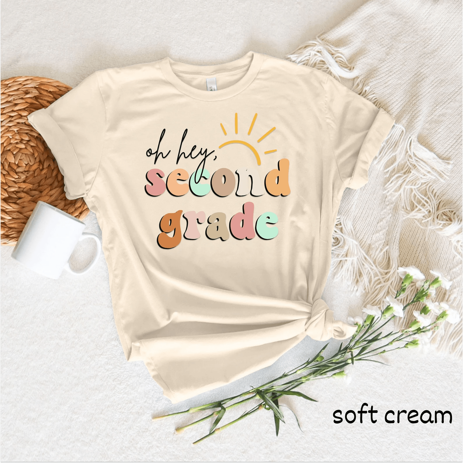 Teacher Shirt Hello School Retro Back to School Teacher Gift Tee