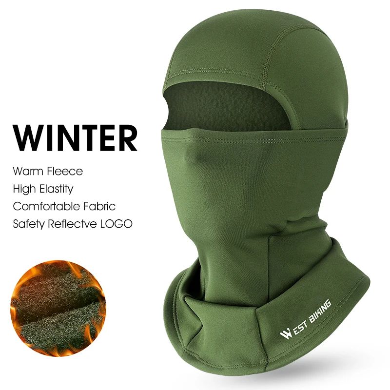 WEST BIKING Winter Fleece Balaclava Windproof Thermal Face Mask