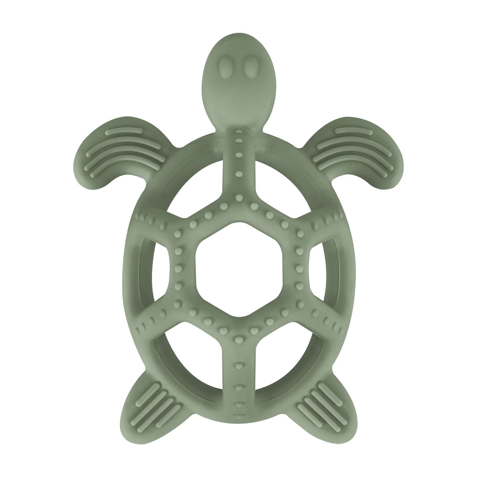 Silicone Turtle Baby Teether – Food-Grade Cartoon Animal Molar Toy