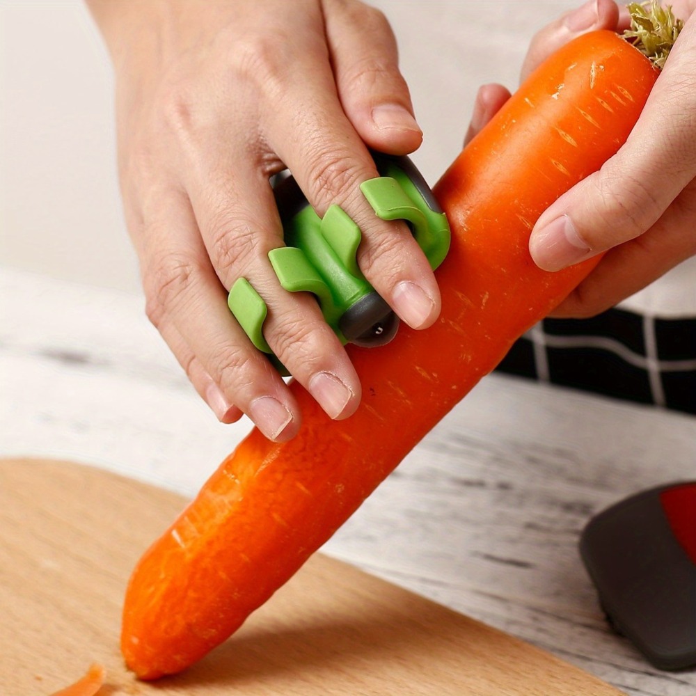 Ergonomic Vegetable Peeler with Non Slip Grip and Stainless Steel Blade
