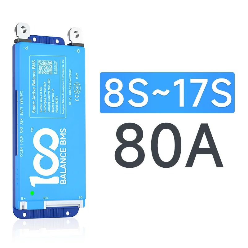 Smart BMS with Bluetooth and WiFi Active Balance Protection