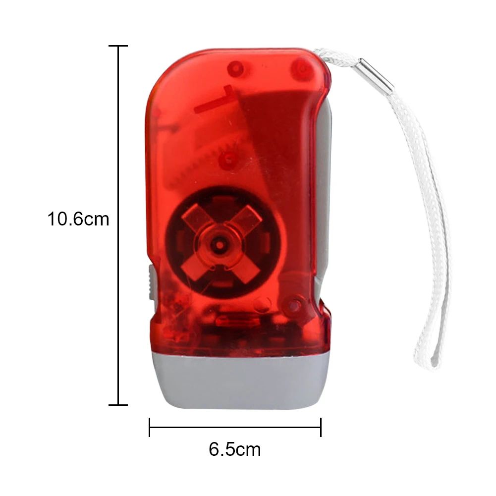 Hand Press Dynamo LED Emergency Flashlight