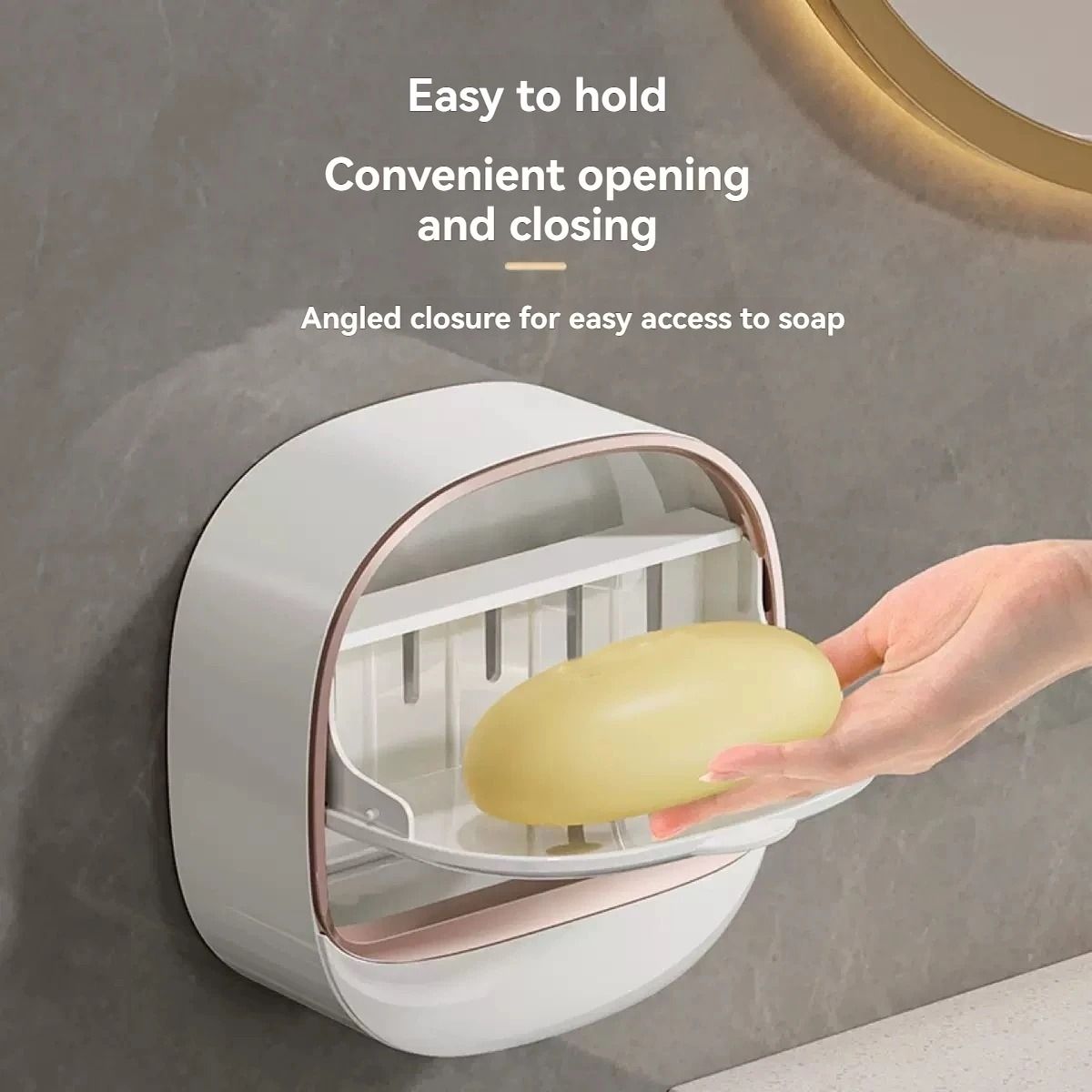 Waterproof Soap Box Hanging Shower Soap Holder with Drainage