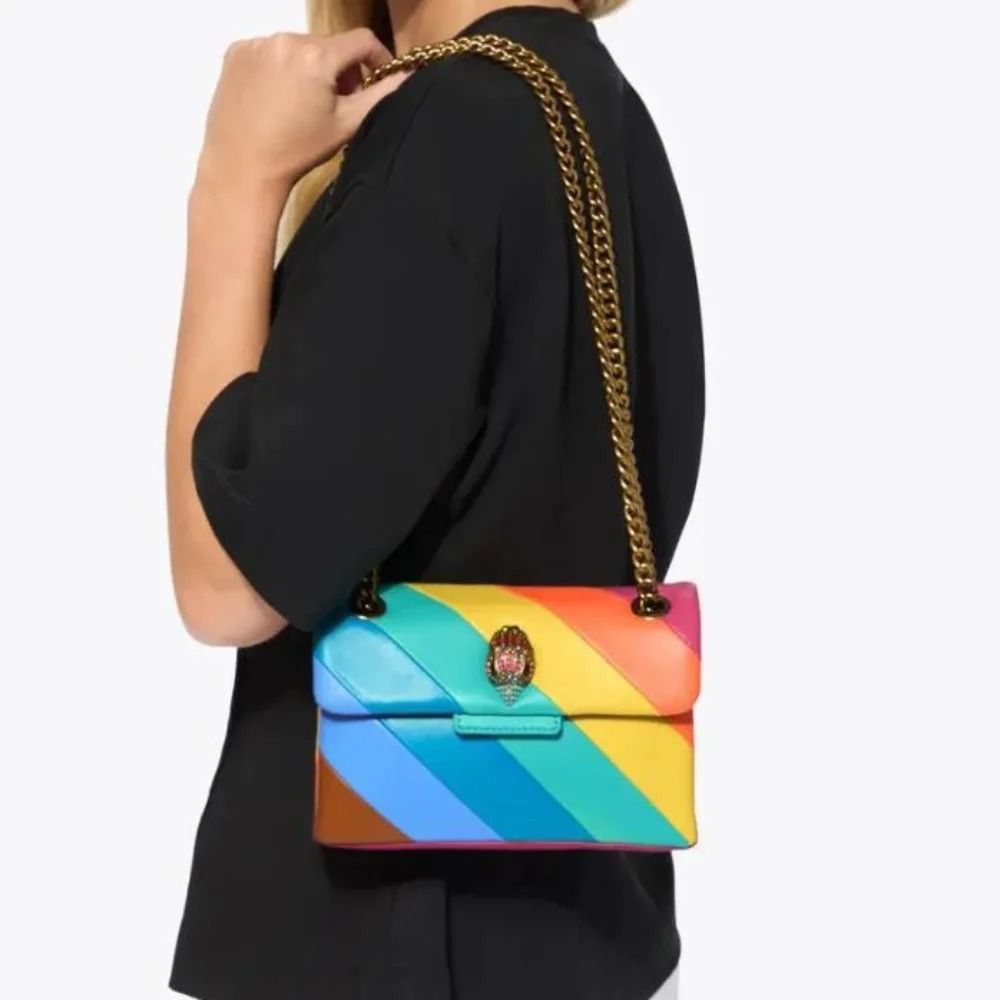 Eagle Head Rainbow Chain Shoulder Bag Light Luxury Crossbody