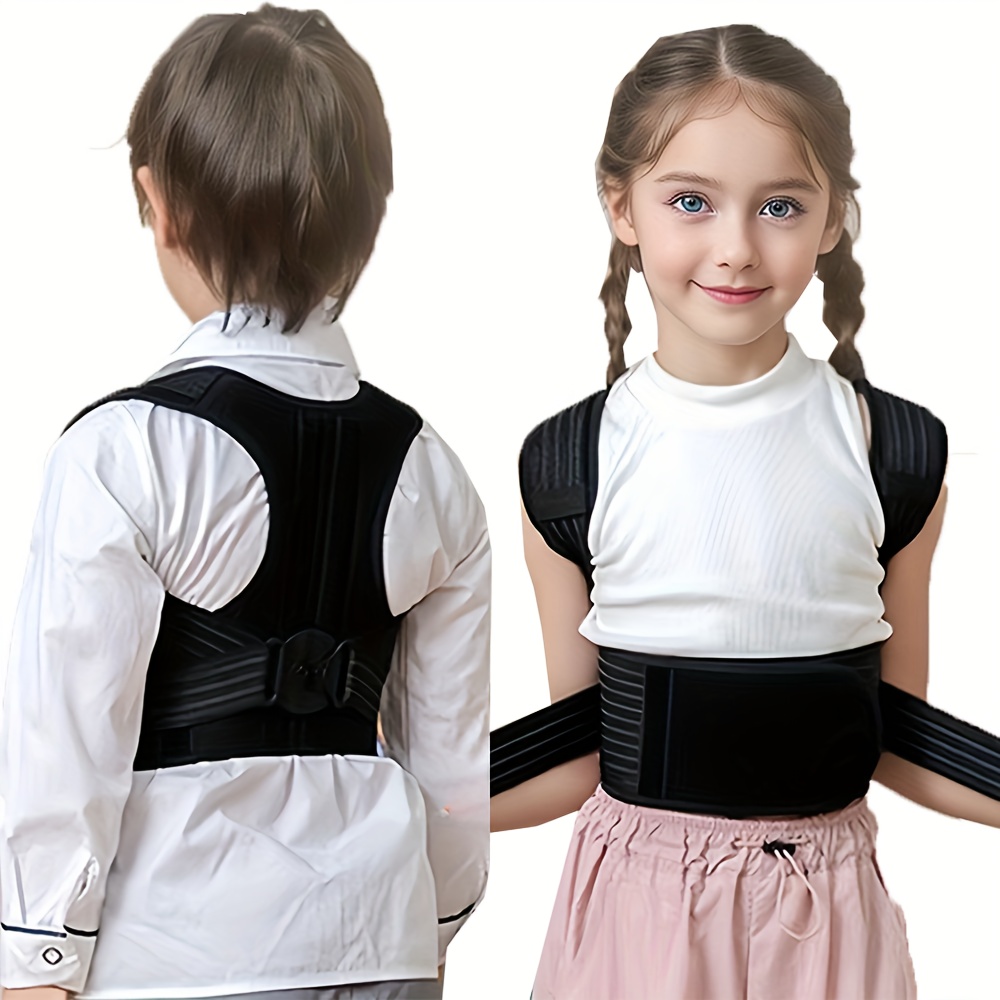 Adjustable Posture Corrector Back Brace for Youth & Students Anti-Hunchback Support Belt for Better Shoulder Alignment