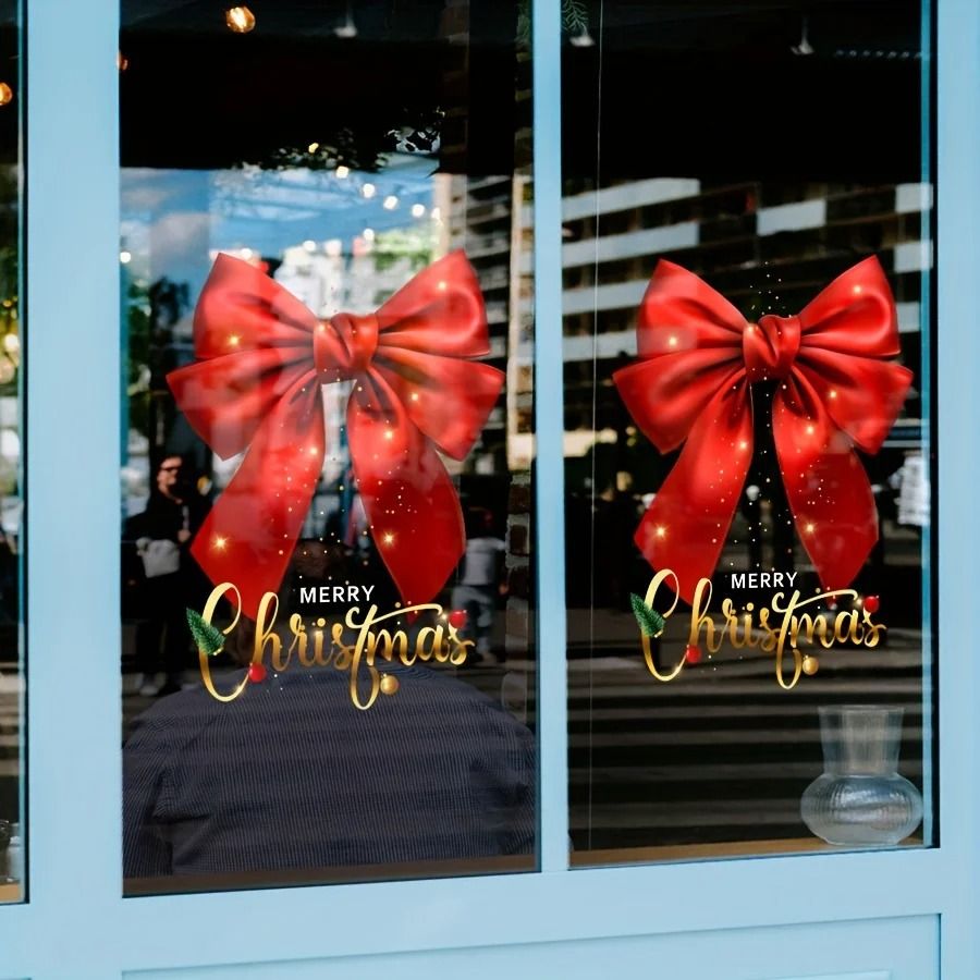 Festive Christmas Electrostatic Window Sticker