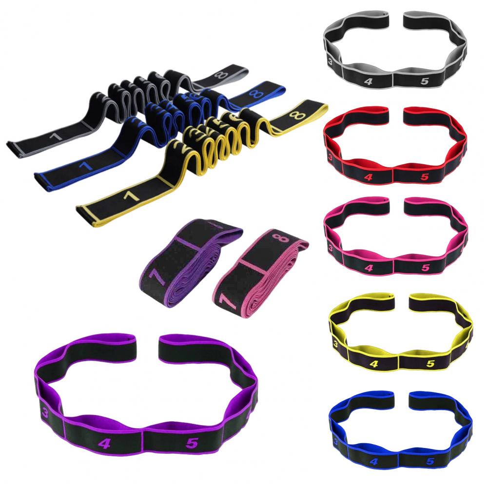 Segmented Stretching Belt for Yoga, Pilates & Dance Mobility and Flexibility Training