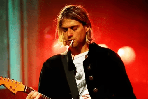 Kurt Cobain Black & White Poster Retro Rock Music Wall Art Canvas Print