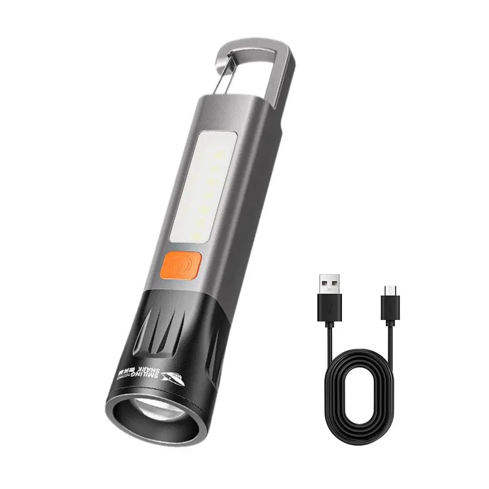 Mini USB Rechargeable Outdoor Flashlight for Camping and Hiking