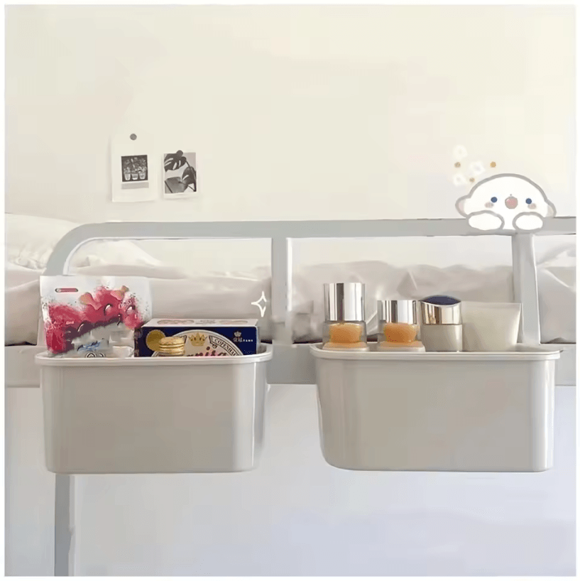 Bedside Hanging Basket Phone Shelf for Student Dorm Storage