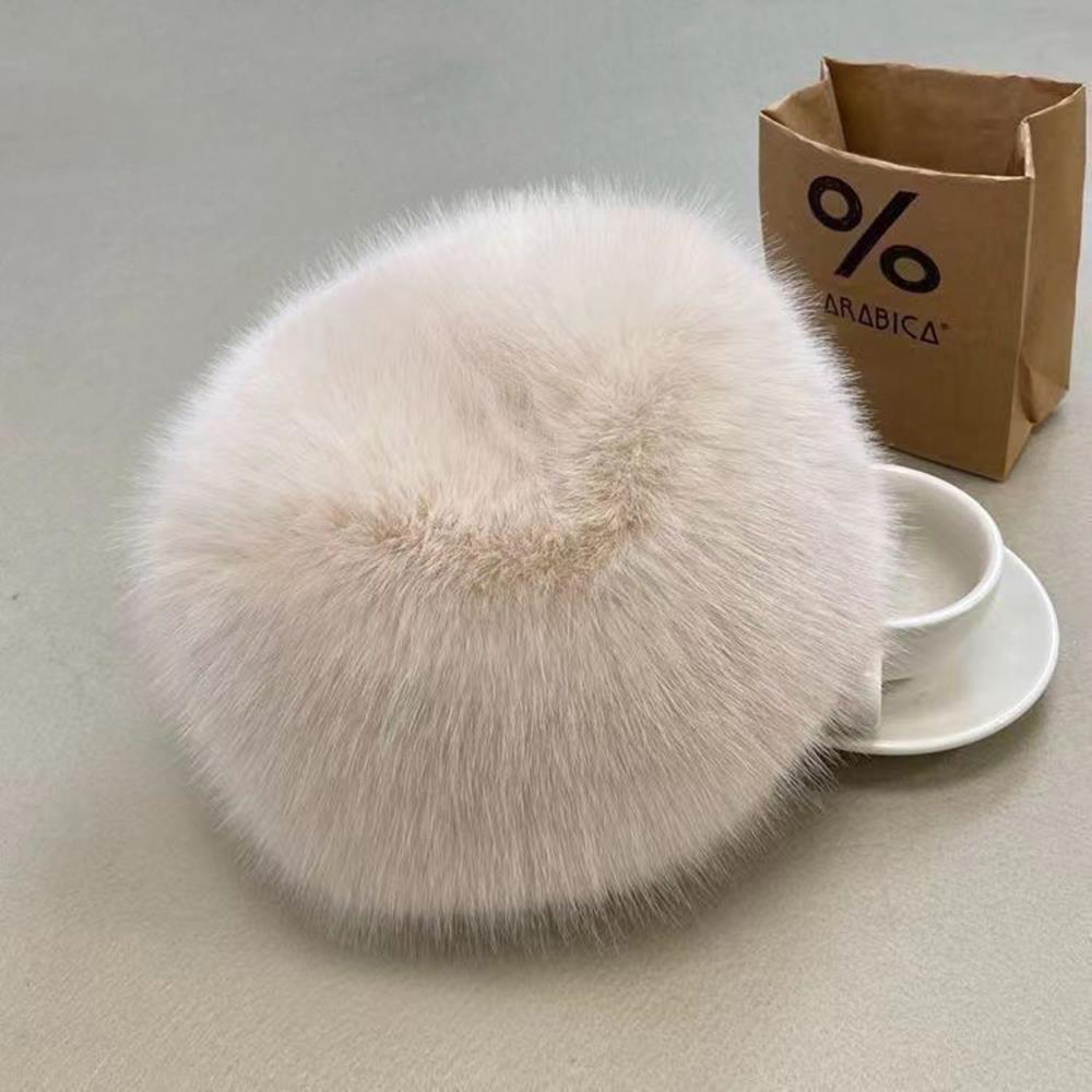 Winter Warm Earflap Ski Cap, Thicken Faux Fur Bomber Hat, Russia Ushanka Fur Hat