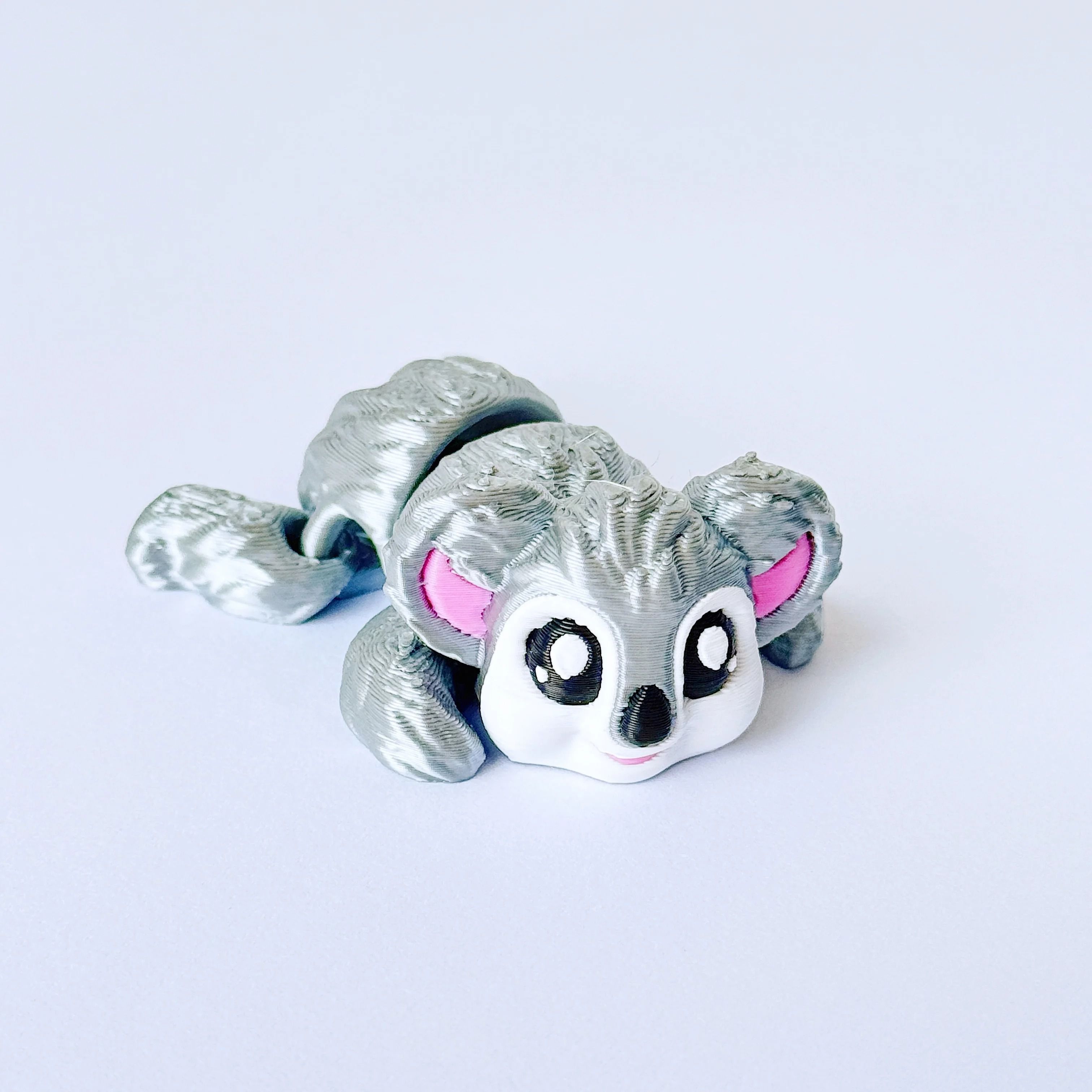 3D Printed Articulated Sloth and Koala Figurine Cute Animal Desk Decor