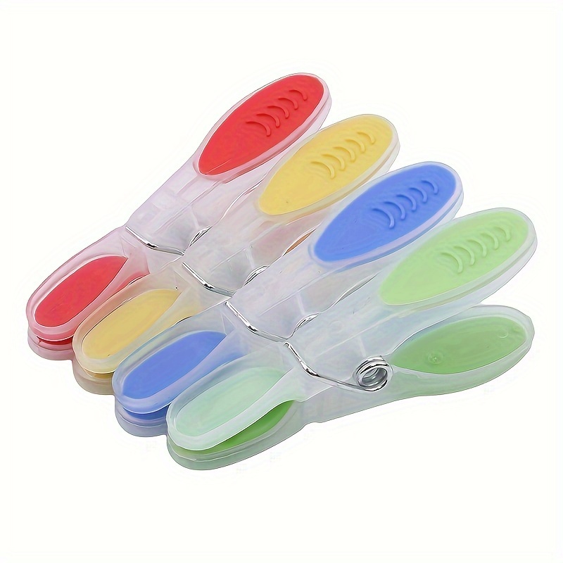 Windproof Plastic Clothespins Set Durable Laundry Clips for Socks Underwear and Small Items